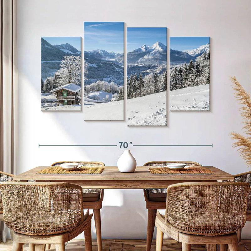 Hiver dans les Alpes bavaroises, H 42 po x l 68 po