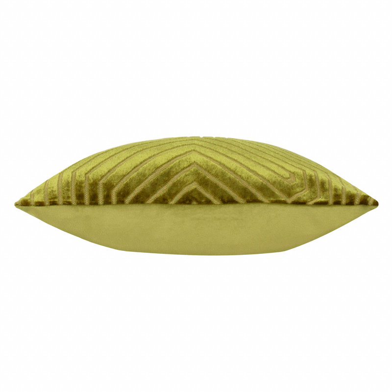 Evoke Geometric Square Cushion, Pillow Cover Only - No Insert, Square 45cm, Green