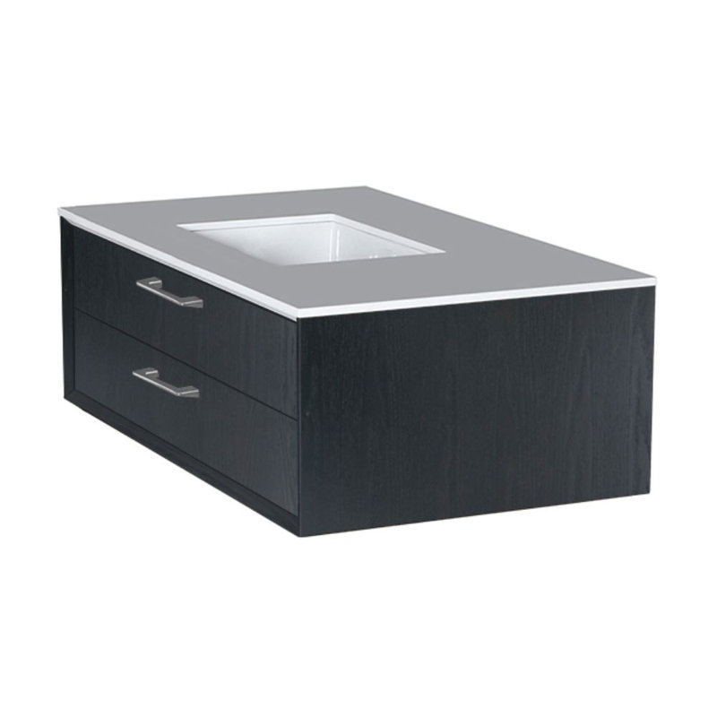 Gemelli 36'' W Vanity Top, Polished White