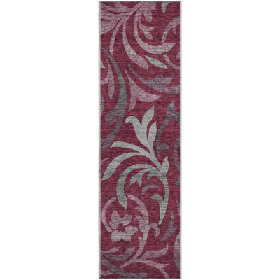 Premium Machine Washable Prisco Garnet Rug