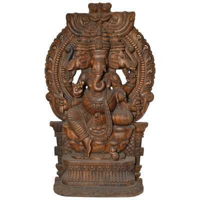 Trimukha Ganesha (grande taille)
