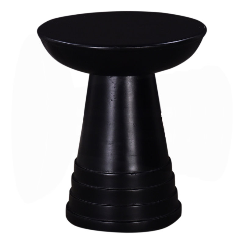 Classique 16 po Table d'appoint / de bout ronde en bois massif