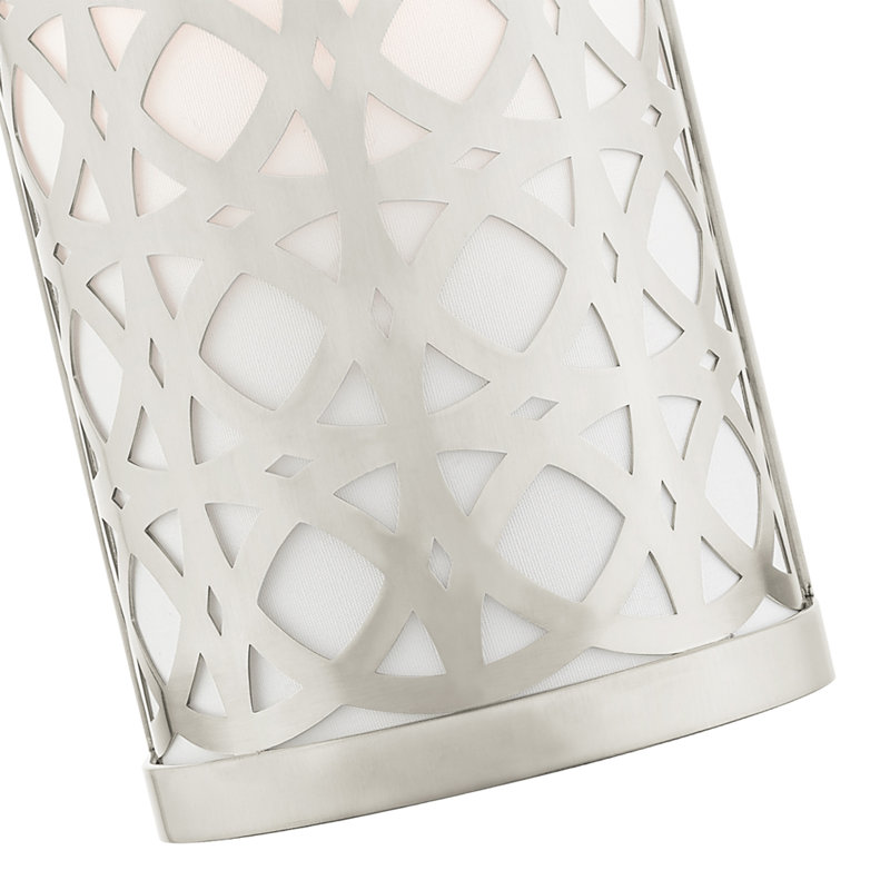 Plafonnier encastré à 1 lumière à intensité variable Eraman, Nickel brossé