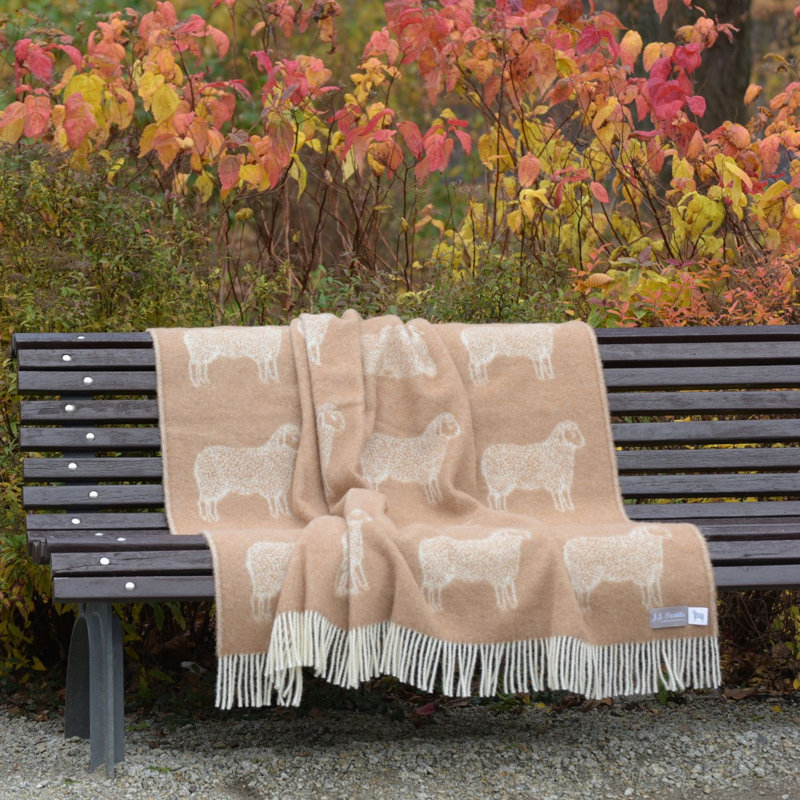 Brown Sheep Wool Throw