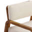 Fauteuil d'extérieur en bois avec coussins