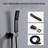 Wall Mounted Shower System With 10" Rainfall Head & Portable Handheld Faucet In Oil-Rubbed Bronze Finish Head, And Self-Cleaning Nozzle