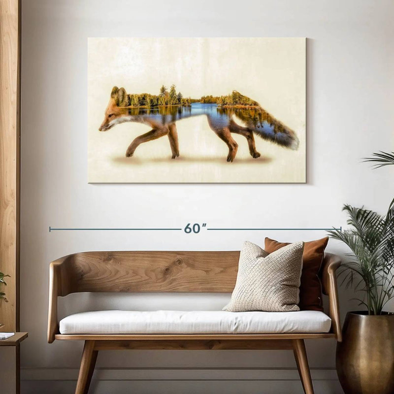 Brampt Forest Fox, 30" H x 45" W