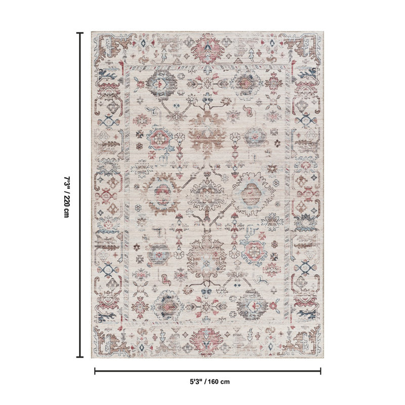 Tapis Oxford, Rectangle 5 pi 3 po x 7 pi 3 po