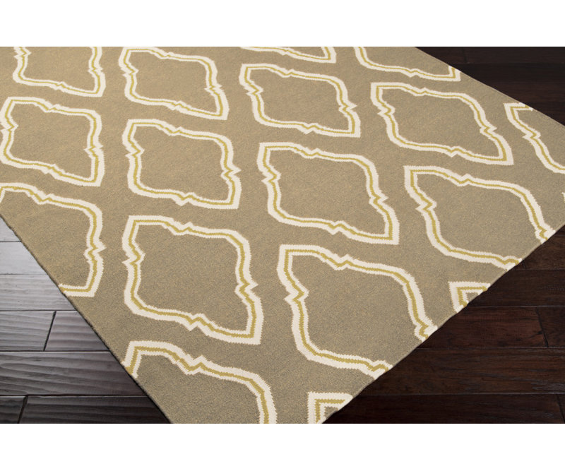 Larksville Wool Geometric Indoor Rug, Rectangle 2' x 3'