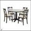 5 Pieces Solid Wood Dining Table And Chairs Set, Durable And Stylish For Any Home Decor-1231649489-1231649491