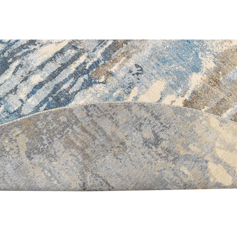 Abstract Area Rug, Round 6' x 6'