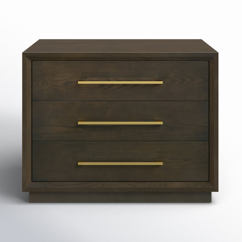 Langley 3-Drawer Nightstand | Elegant Bedside Storage