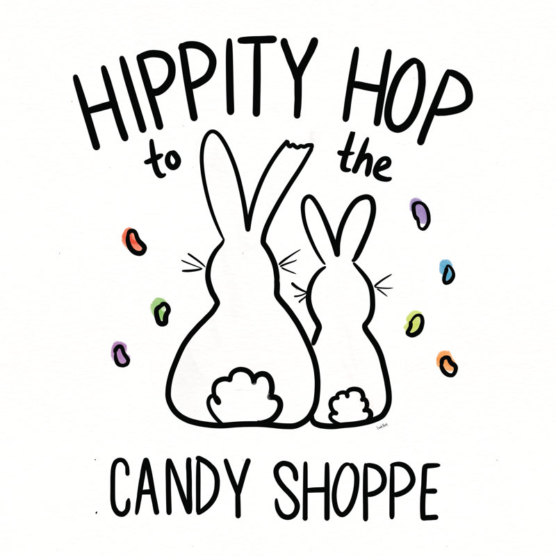 Funny Bunny III by Leah York - Wrapped Canvas Print, 51cm H x 51cm W