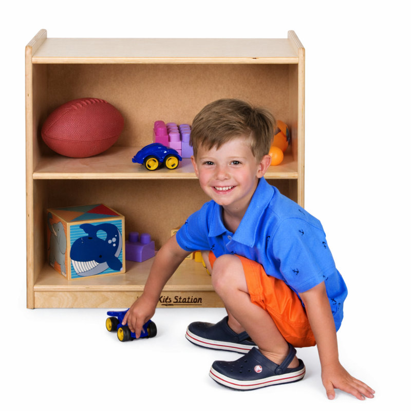 2 Compartment Manufactured Wood Shelving Unit