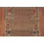 Tapis traditionnel brun à motif géométrique 3 x 6