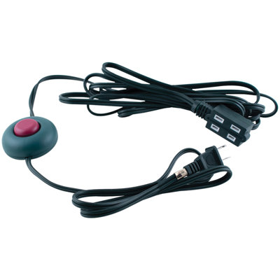 Axis 2-Prong 3-Outlet Indoor Extension Cord with Foot Switch, 15-ft., 45513