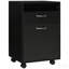 Armoire de rangement mobile, tiroir / armoire, support d'imprimante - noir