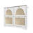Kaelum Tipping Bucket Shoe Cabinet with 4 Flip Drawers, Rattan Doors & 2 Wall Hooks-128837883