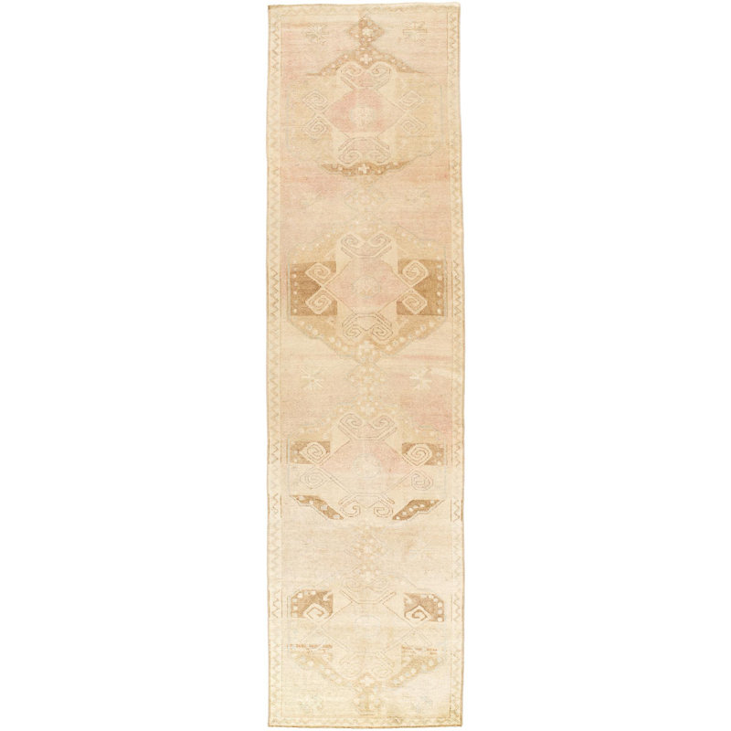 Antique One Of A Kind One-of-a-Kind 3' X 11'1" Hand Knotted Area Rug