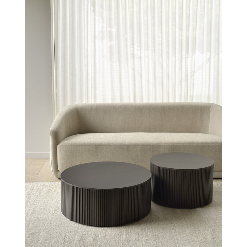 Roller Max Coffee Table, 13.8" H x 23.6" L x 23.6" W, Espresso