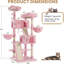 Condo 65 po plus grand avec tour d'arbre à chat pour chatons d'intérieur