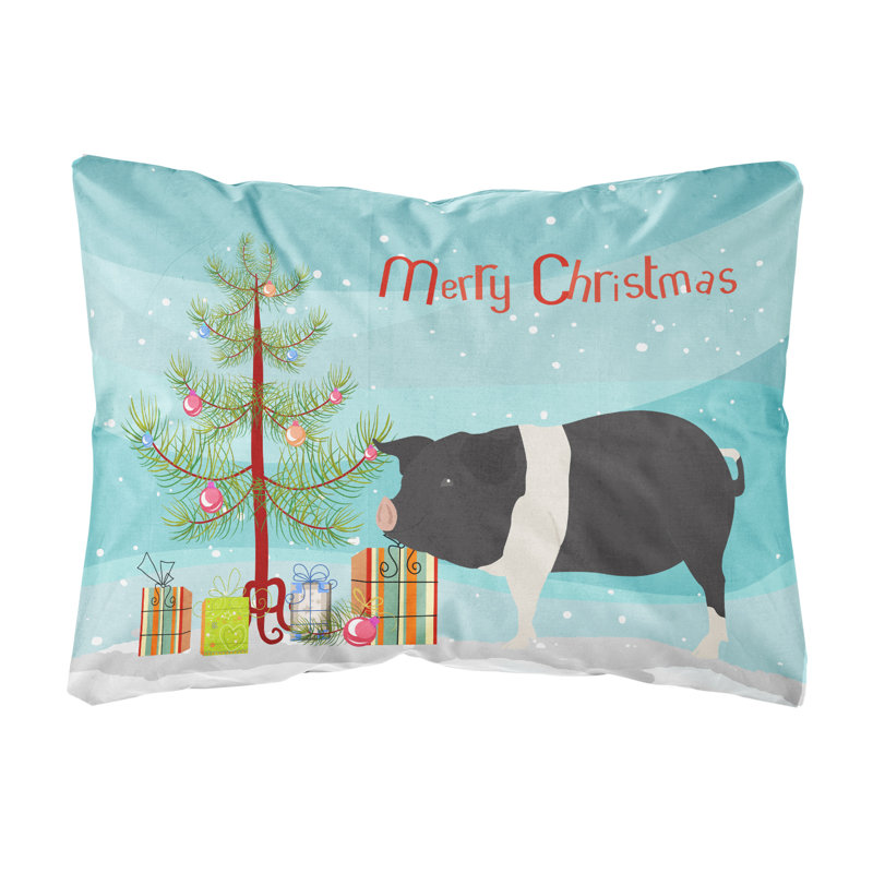  Coussin décoratif intérieur / extérieur Hampshire Pig Christmas