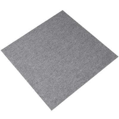 Carreaux de tapis pelez et collez, carreaux de tapis auto-adhésifs carrés 24 po x 24 po, carreaux de tapis rembourrés doux, bricolage facile à installer pour le salon de la chambre à coucher intérieur / extérieur (9 tuiles, gris clair)