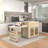 Jamirrah  Kitchen Island with Extendable Table-1943383803