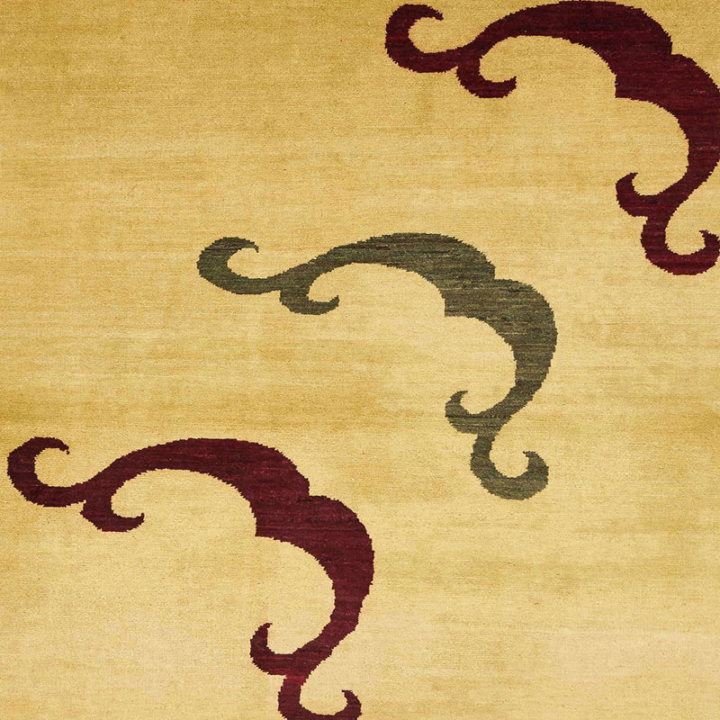 Abstract Indoor Rug, Square 6'