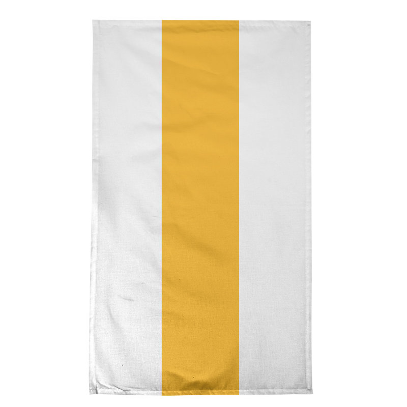 Stripe Tea Towel Kitchen Towel, Cotton Blend, White/Gold/White Los Angeles Basketball