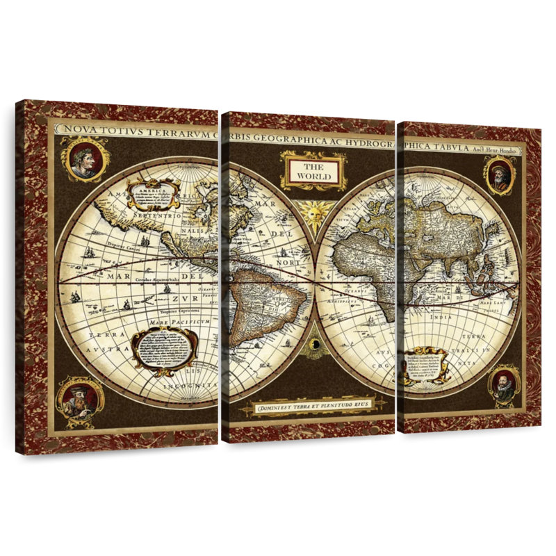 Carte du monde Aliaz, H 28 po x l 45 po