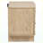 Beige Oak 2-Drawer Nightstand Bedside Table
