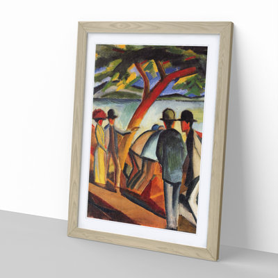 Promenade by the Lake by August Macke - Picture Frame Painting