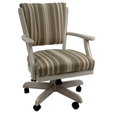 Chaise pivotante en bois avec accoudoirs Abertamy