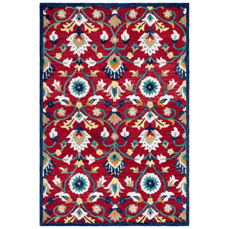 Tapis oriental en laine touffeté à la main 0,8 po Jophy, Rectangle de 5 pi x 8 pi