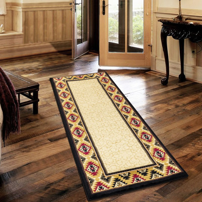 Area Rug 2' X 3', Cream Color, Polypropylene, Stain-, Versatile For Home Interior Decoration 2 Ft. 3 In Pattern, Decorative Addition