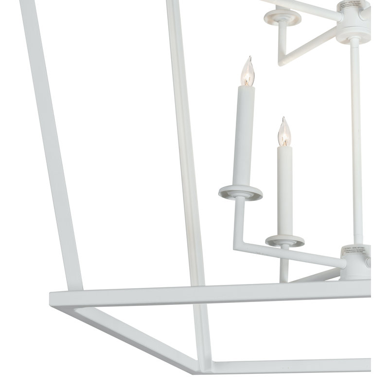 8 - Light Matte White Lantern Pendant