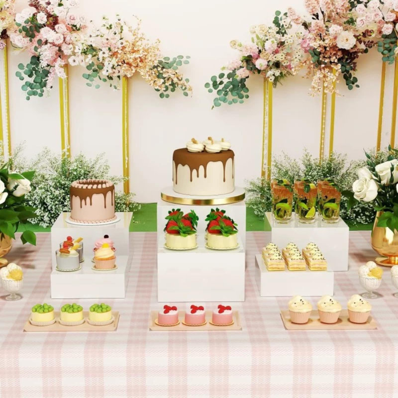 6Pcs Buffet Risers Food Risers