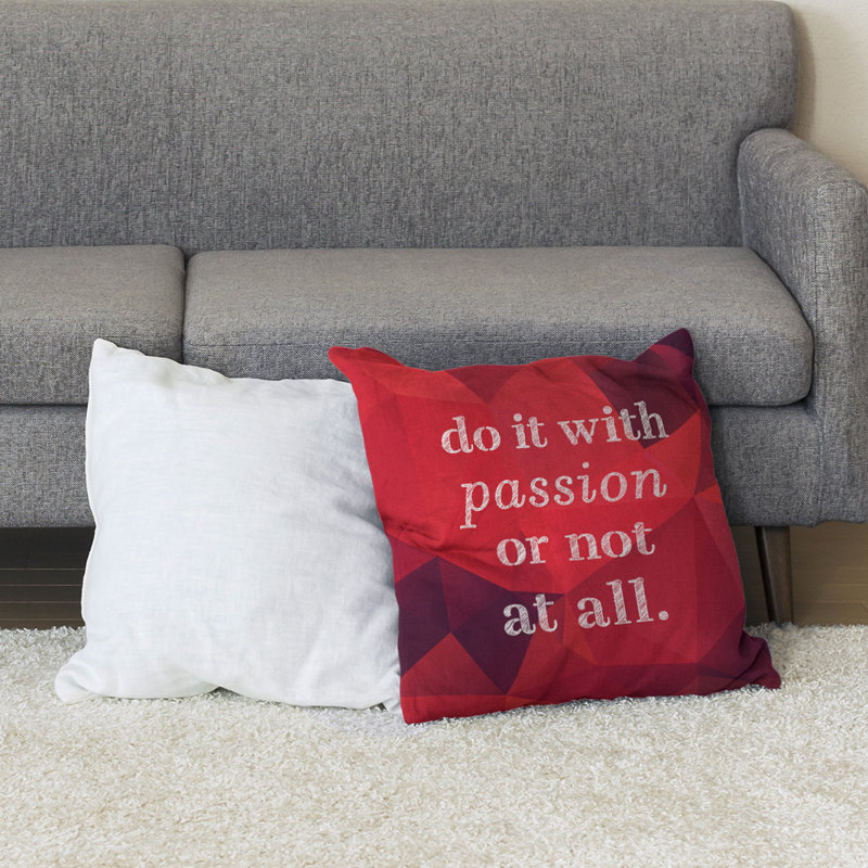 Coussin de sol inspirant la passion des pierres précieuses, 40 po x 40 po, Rubis