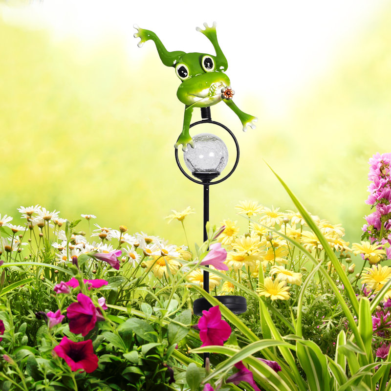 Bubovice Weather Resistant Animals Garden Stake, Jumping