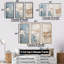 Simplicity Winter Dream I - Ensemble de salon d'art mural paysage d'hiver-107740595-107740601