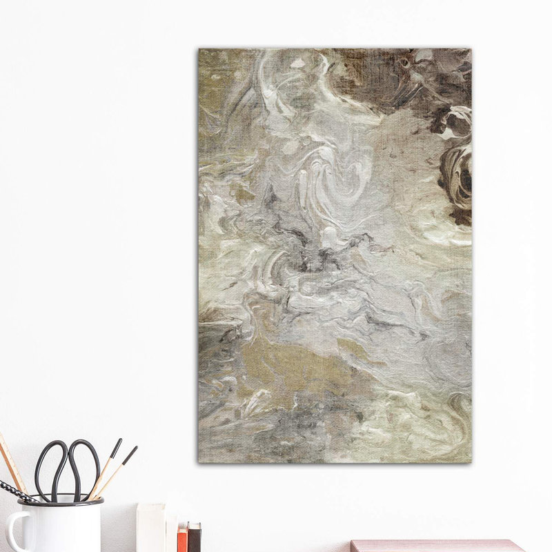 Marbled Linen by Nan - Print on Canvas, 66.04 cm H x 45.72 cm W x 3.175 cm D, Wrapped Canvas