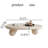 Minimalist Spherical Base Coffee Table - Mid-Century Modern Wood Accent Table for Living Room-1824911604-1829546635