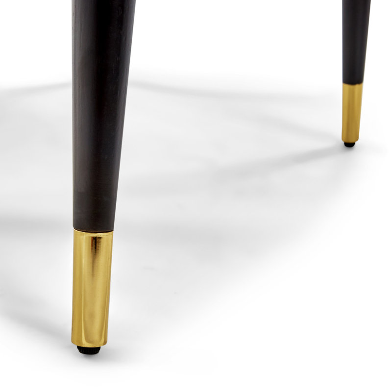 Table basse Clemintine Elle Decor Mid-Century, Noir