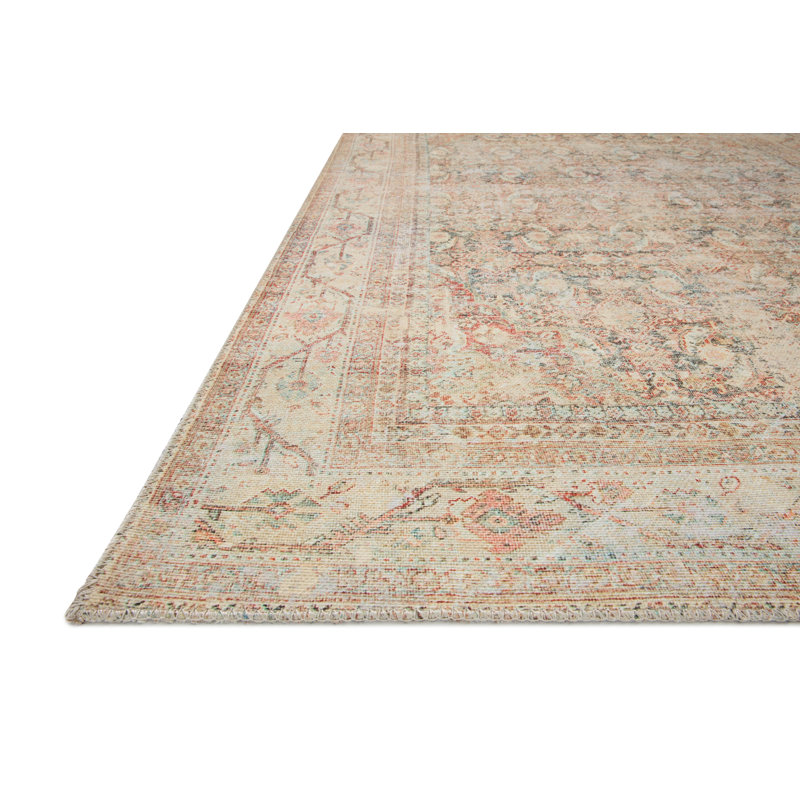 Adrian Ivory 30x144 Antique-Inspired Stain-Resistant Runner Rug