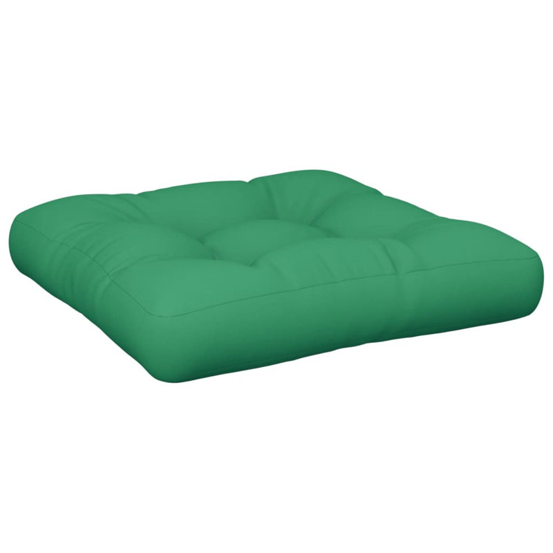 vidaXL Pallet Cushion Grey Polyester 19.7 x 19.7 x 4.7 in, 19.7" H x 19.7" W x 4.7" D, Gray