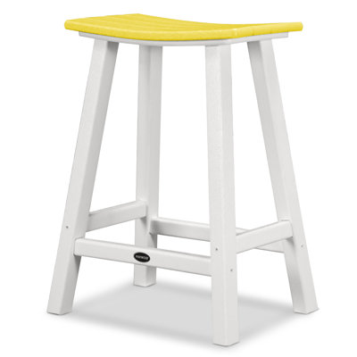 POLYWOOD® Contempo Saddle Counter Stool