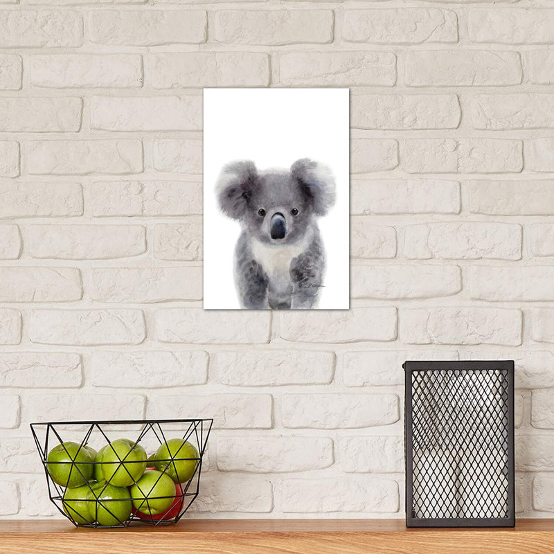 Baby Koala - Wrapped Canvas Painting, 20.32 cm H x 30.48 cm W