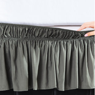  Easy Wrap Elastic Ruffled 16 Bed Skirt