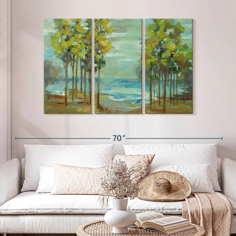 Harnek Calm Spring Trees, 32" H x 50" W